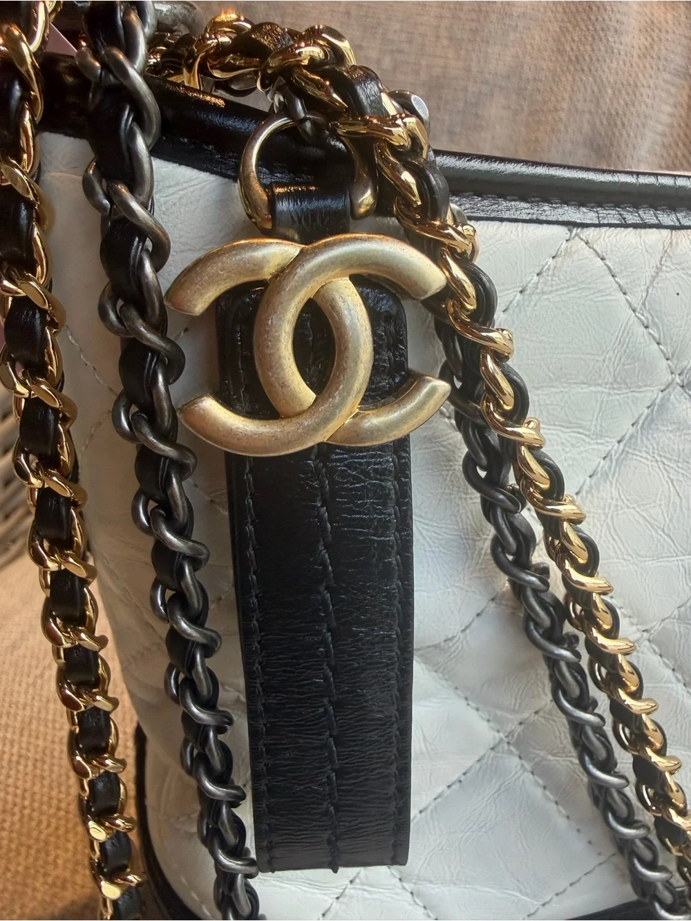 Chanel Gabrielle Hobo Quilted Aged Calfskin Medium